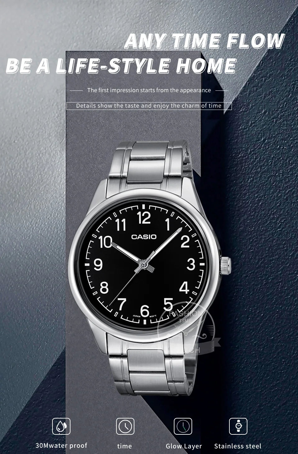 Casio watch for men Digital Hands Quartz Watch reloj casio hombre MTP-V005D-1B4