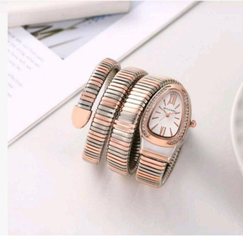 Bvlgari Serpenti Snake Copper White Watch